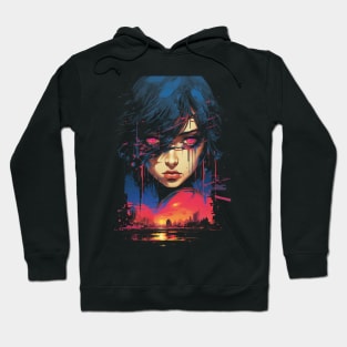 Dystopian City Retro Design Hoodie